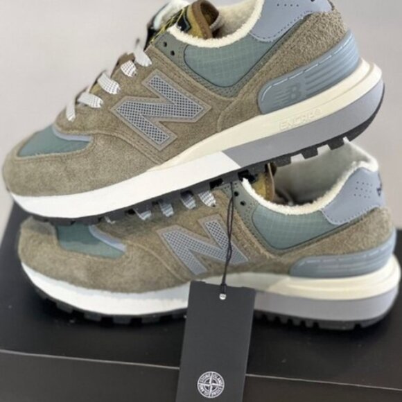 NEW New Balance 574 Sneakers WL574NS2 Sandstone/Mushroom/Angora - Picture 7 of 8